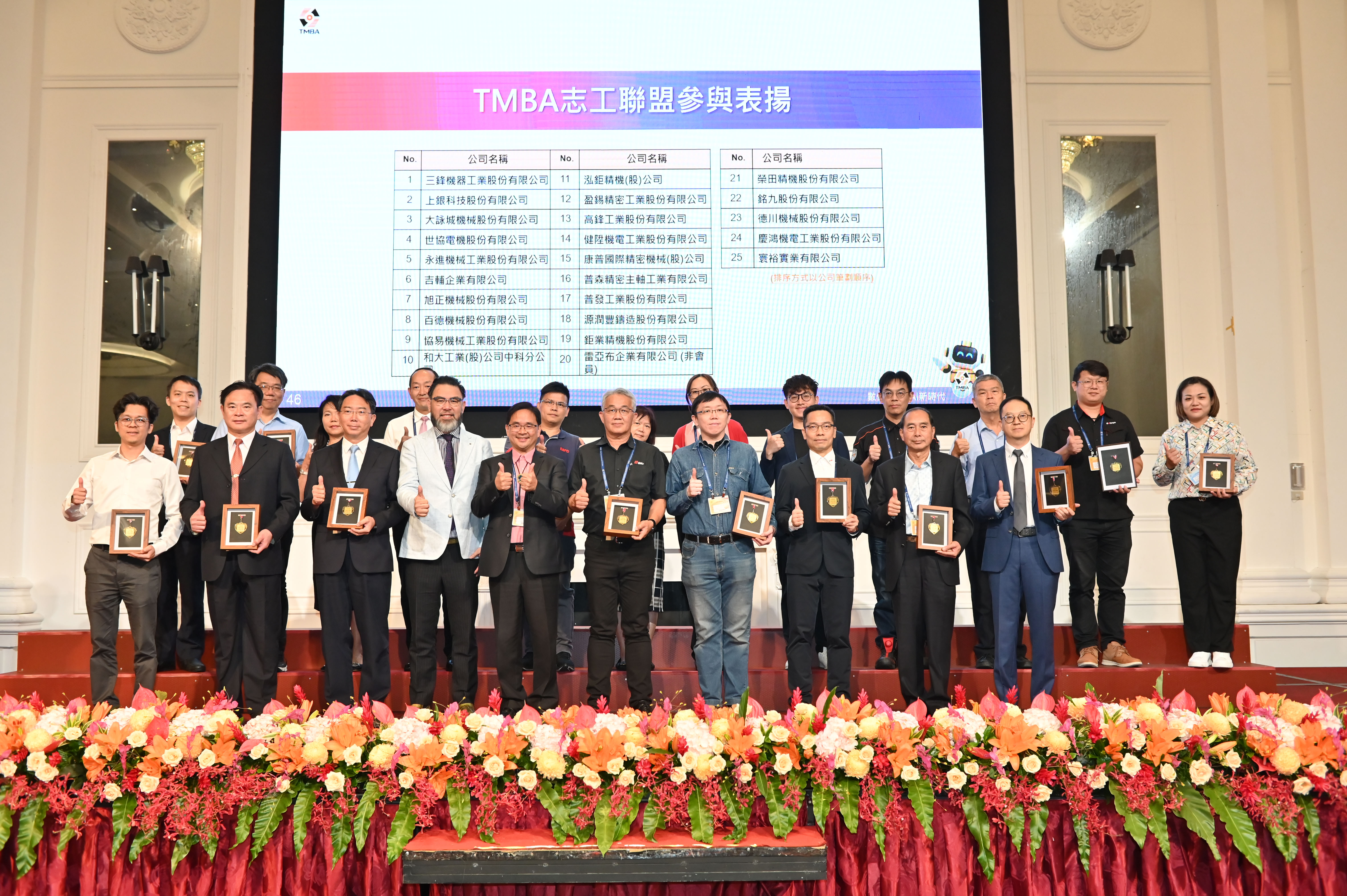 TMBA志工聯盟參與表揚